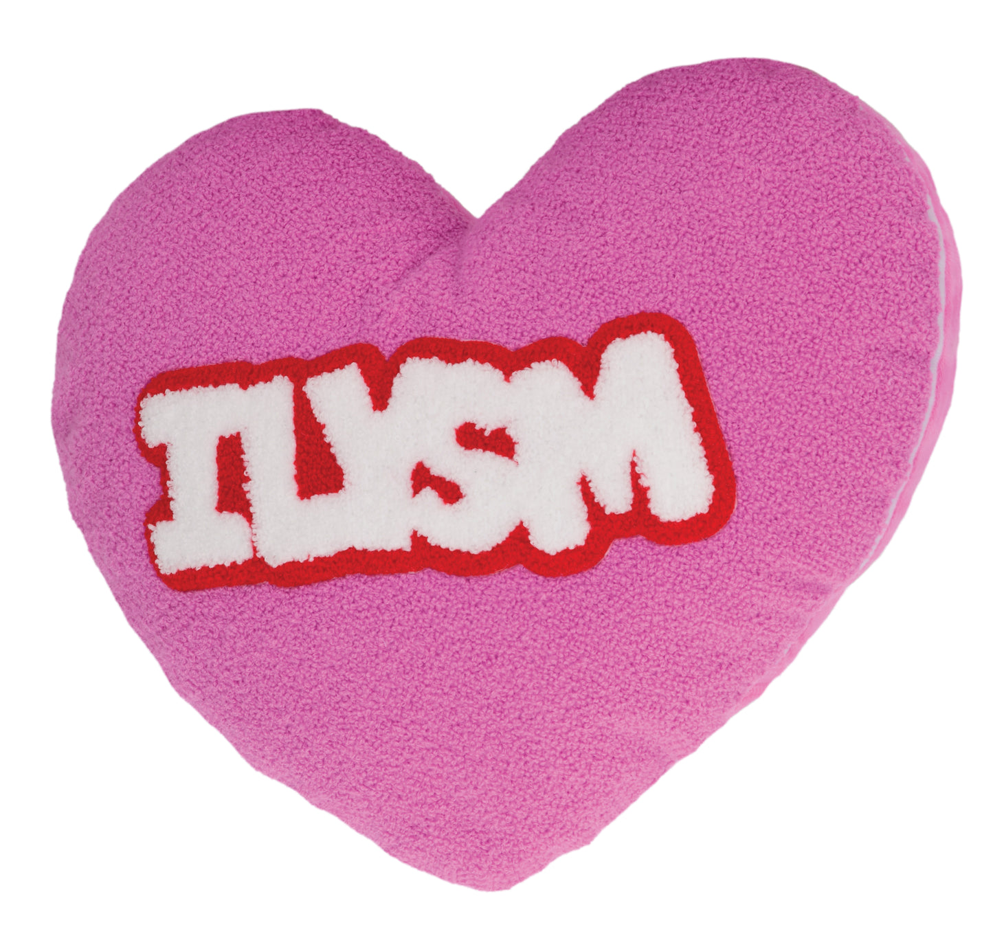Heart Shape ILYSM Fleece Pillow
