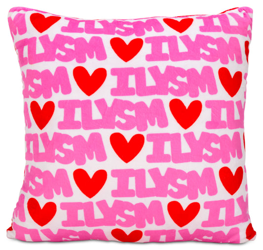 ILYSM Square Chenille Pillow