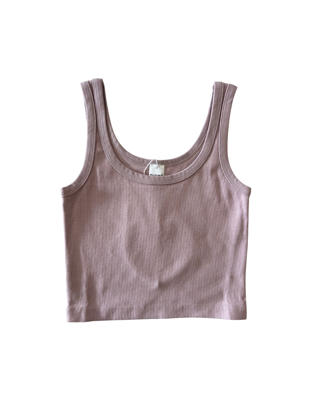 Harlow Mauve Ribbed Heart Tank