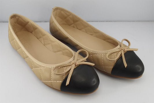 Spence Black/Beige Ballet Flat