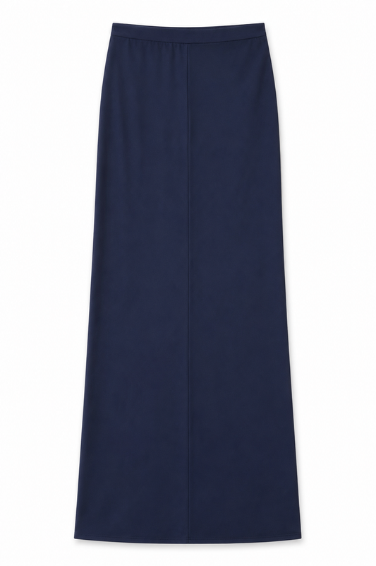 Joey Satin Maxi - Navy