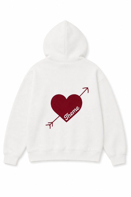 Lea White French Terry Oversized Hoodie - Ace