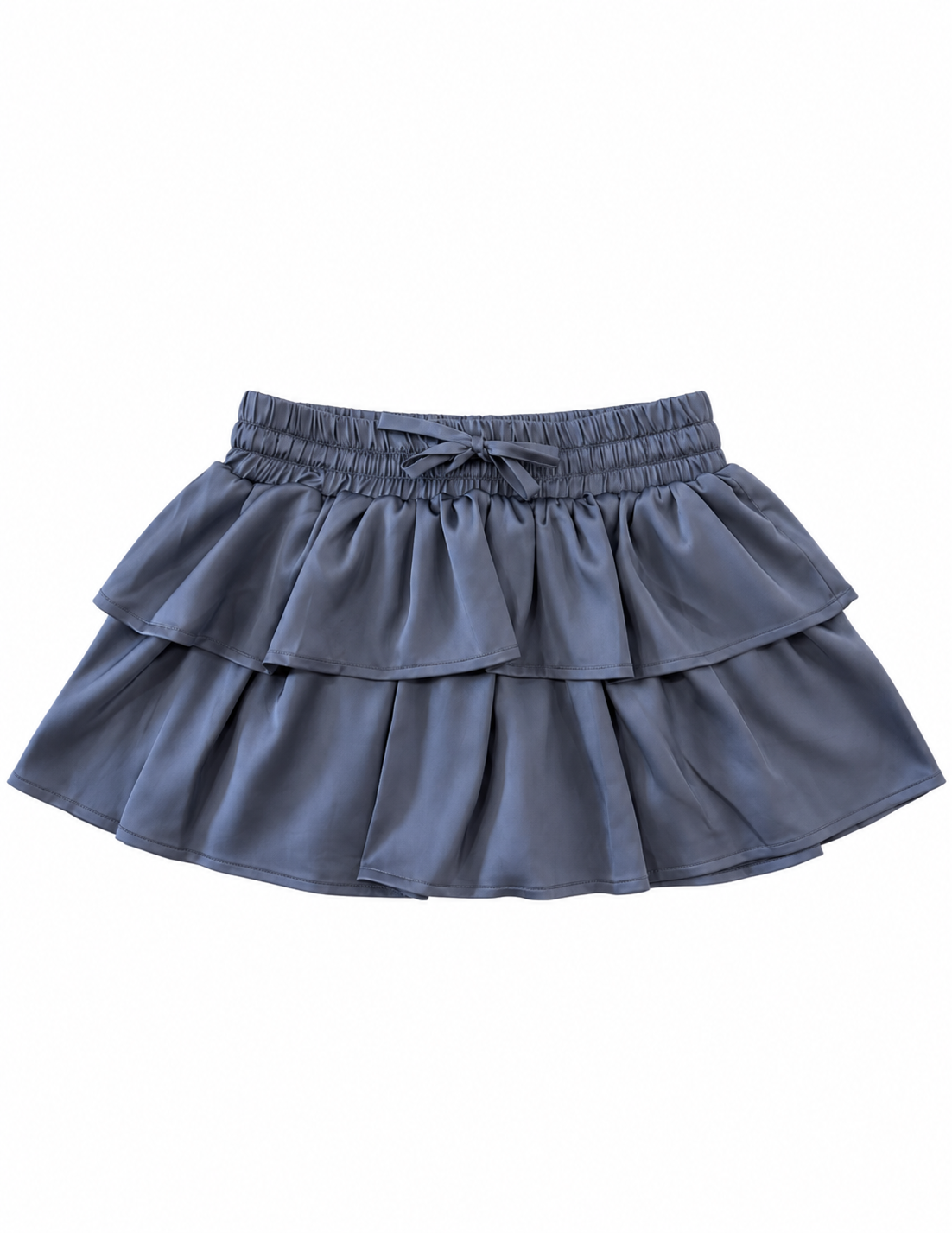 Willow Charcoal Satin Skort