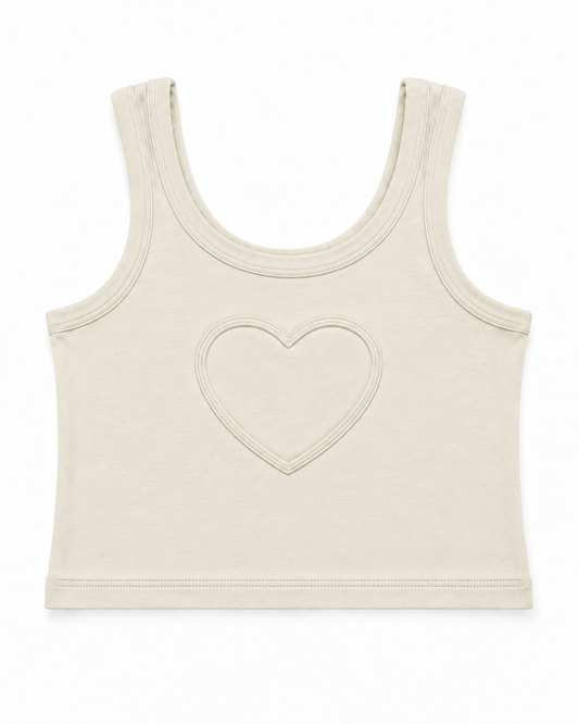 Harlow Champagne Heart Cut Out Tank