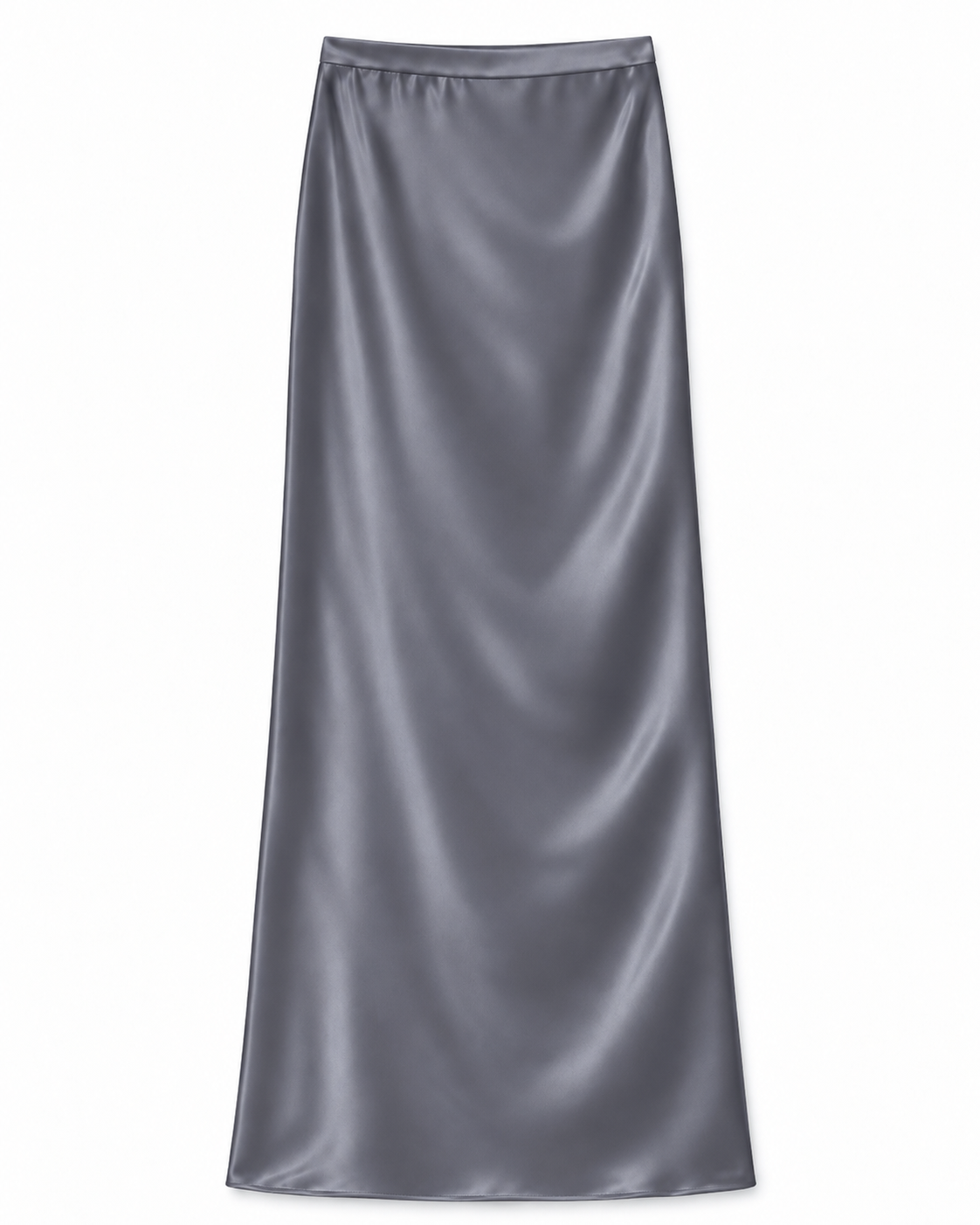 Joey Charcoal Satin Maxi Skirt