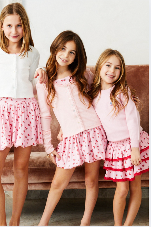 Marni Heart Pointelle Cardigan - Ballet Pink