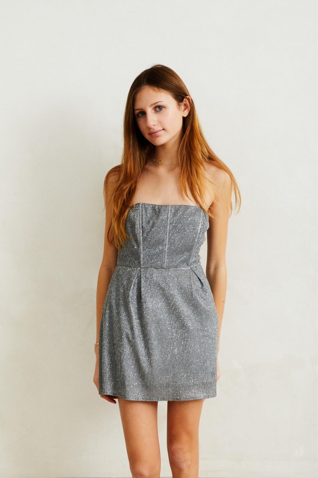Roxi Silver Corset dress