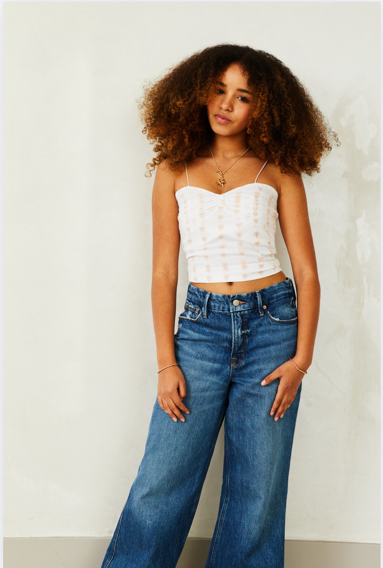 Liot Lurex Heart Tie Back Top - Winter White