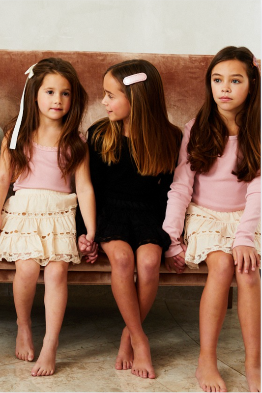 Sofia Heart Bow Lace Mini - Champagne