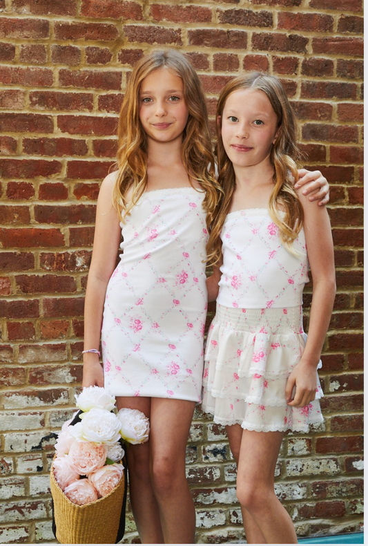 Alexa Vintage Romantic Rose Tube Top