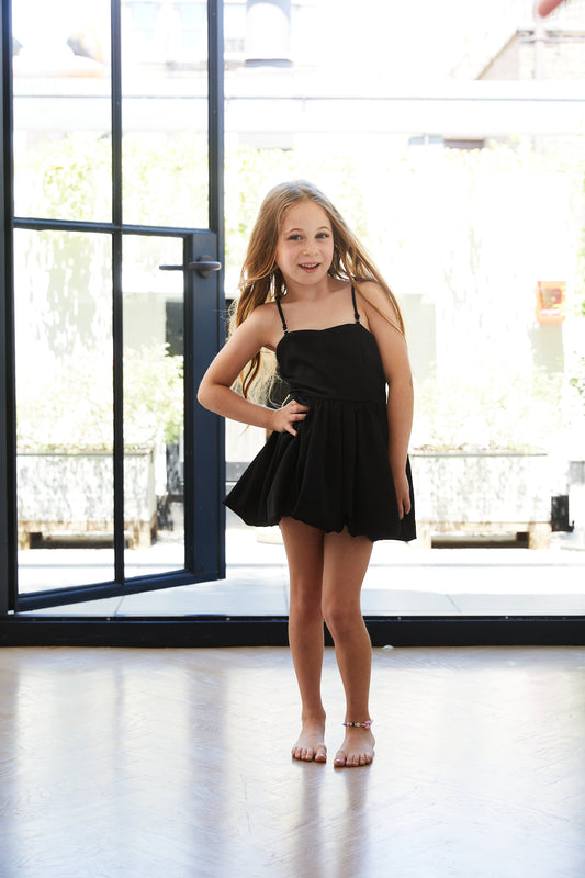 Bailey Black Satin Ballet Dress
