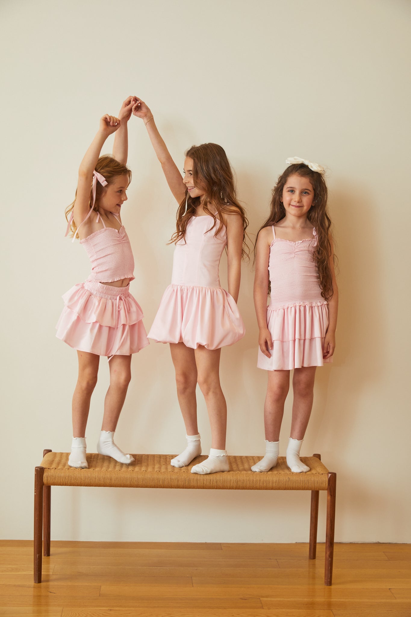 Willow Pastel Pink Satin Skort