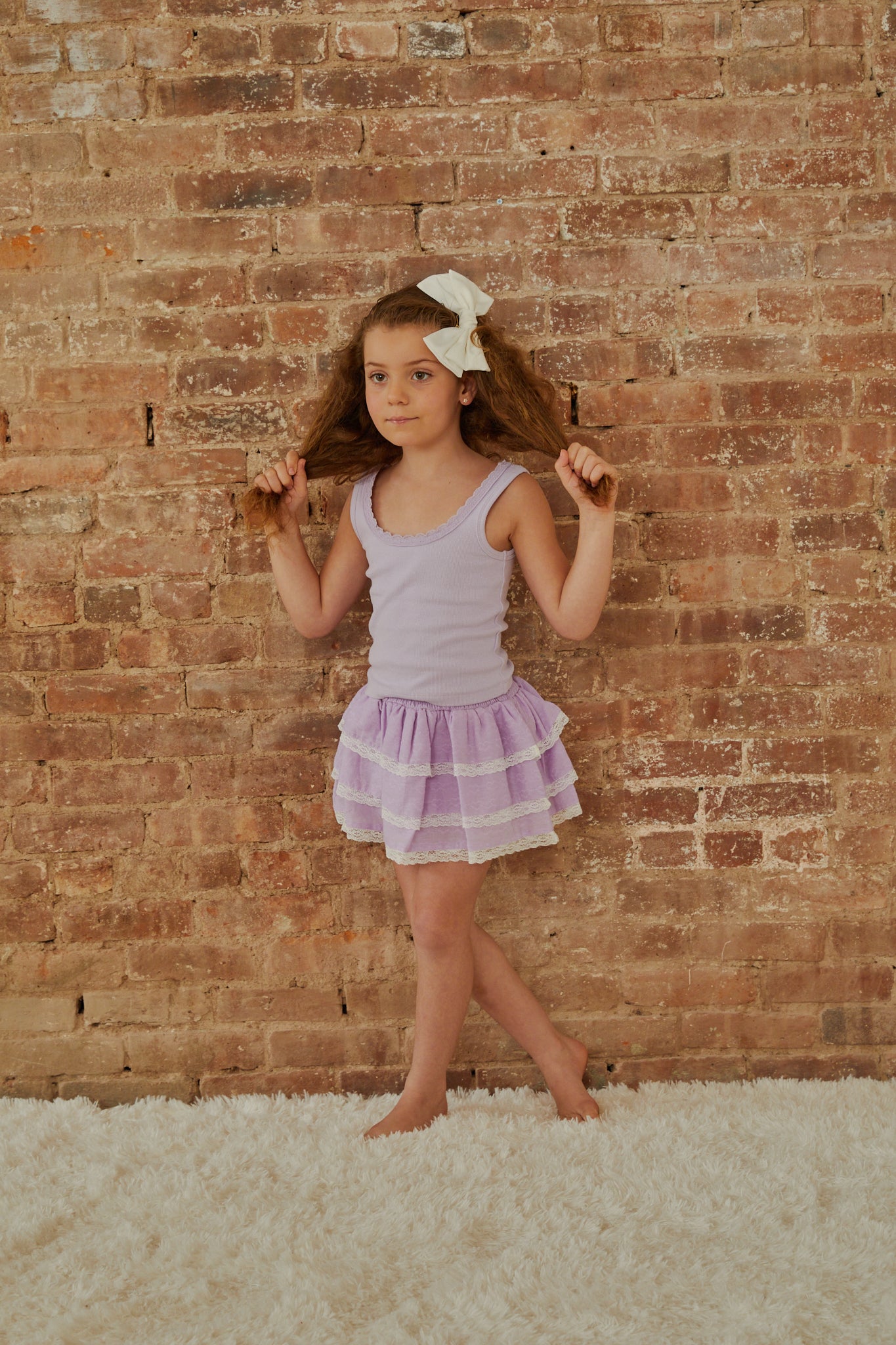 Stella Pastel Lavender Ribbed Tank