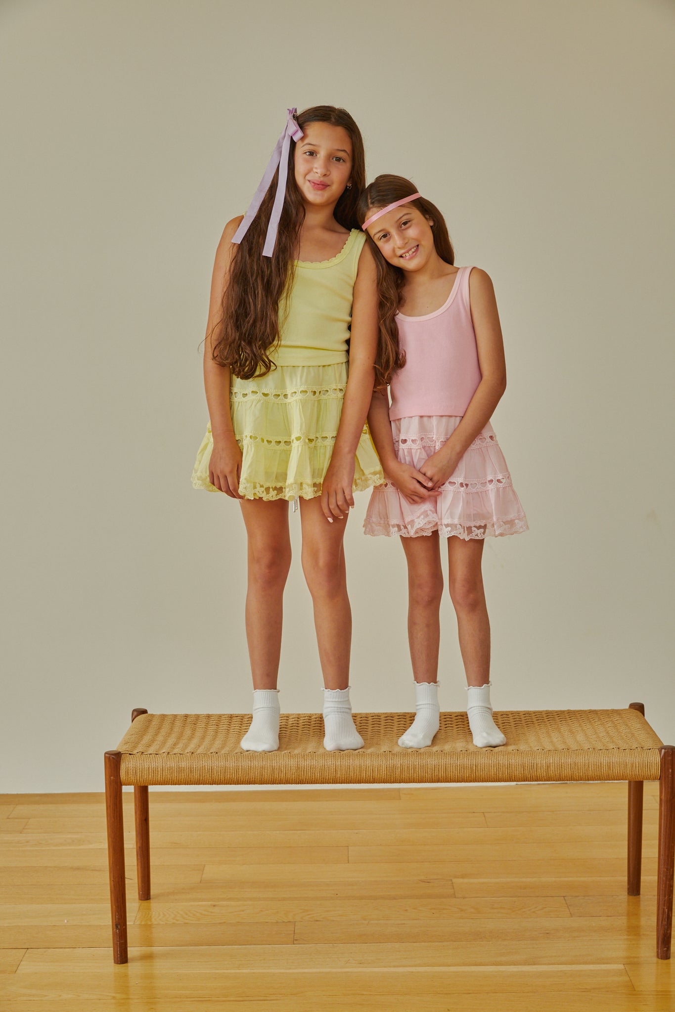 Stella Pastel Yellow Ribbed Tank