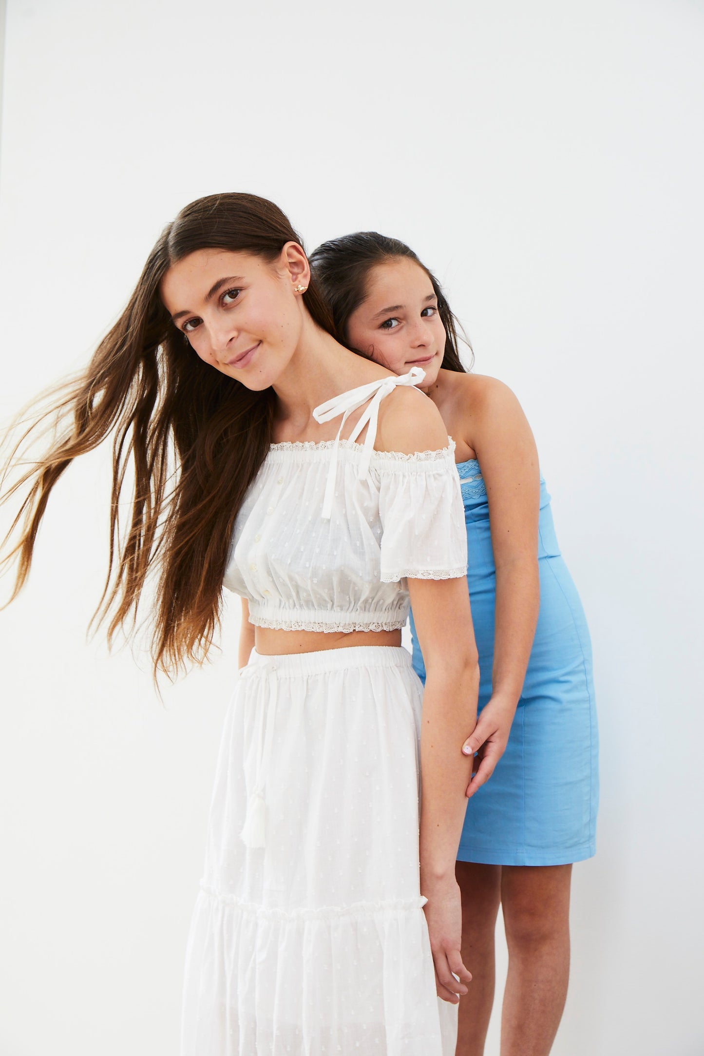 Shay White Dot Top