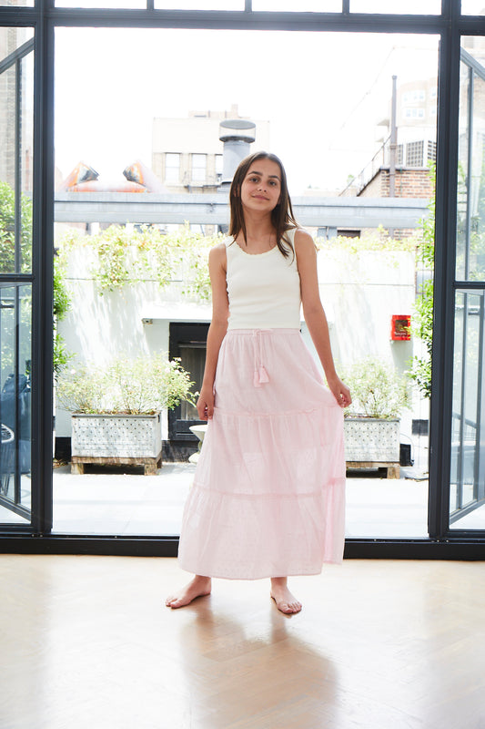 Bella Pink Maxi with Tassels