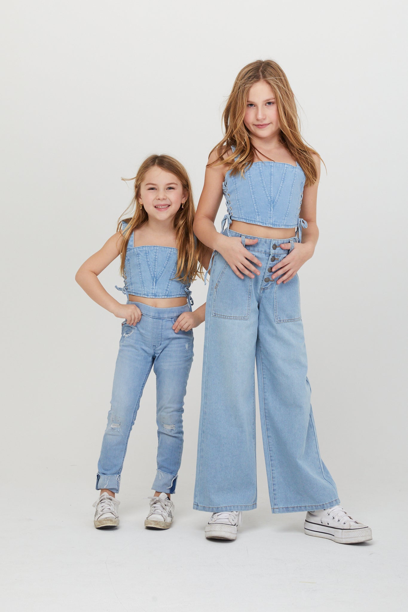 The Alex Denim Corset Top