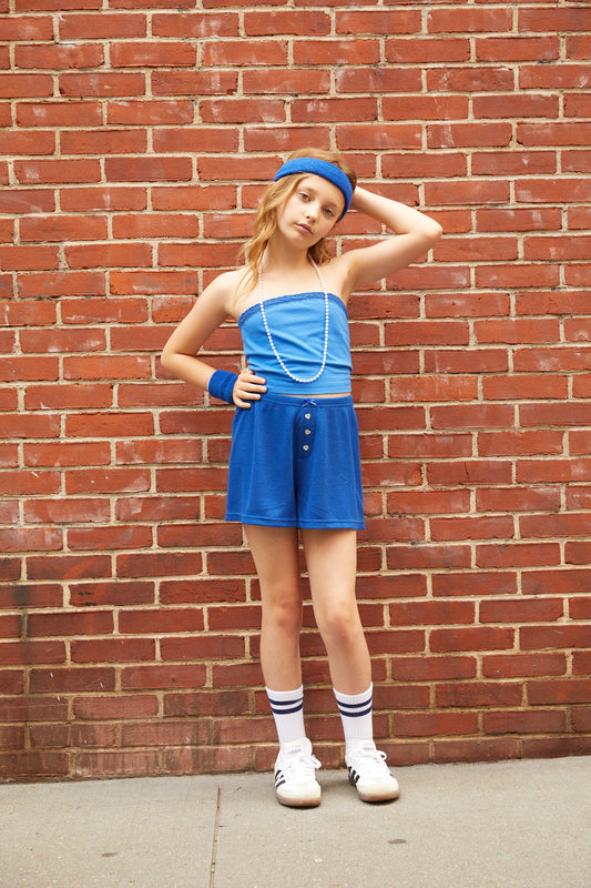 Alexa Camp Blue Tube Top