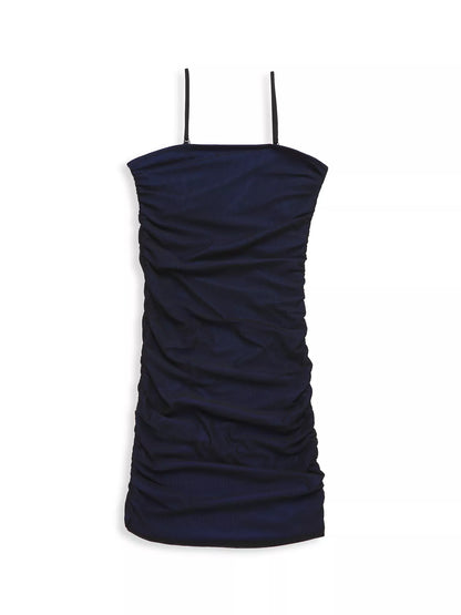 The Noemi Dress - Blue & Black