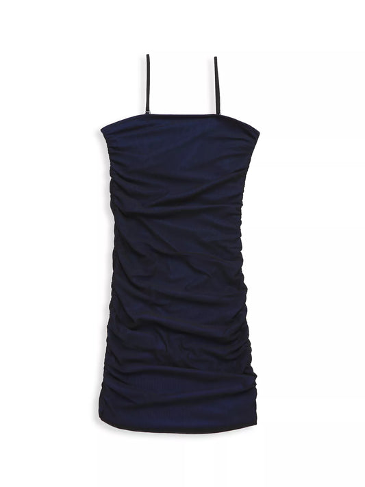 The Noemi Dress - Blue & Black
