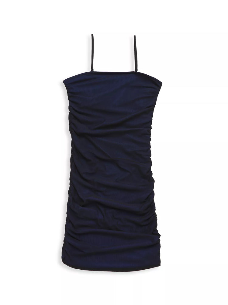 The Noemi Dress - Blue & Black
