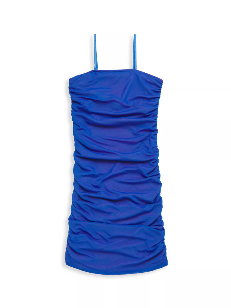The Noemi Dress - Blue & Pink