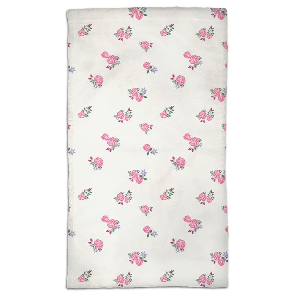 Pink Rose Hand Towels