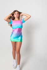 The Noa Top - Ombre Pastel Rainbow