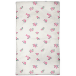 Pink Rose Hand Towels