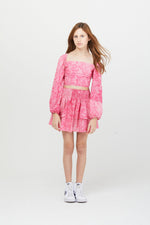Zoe Top - Pink Lace