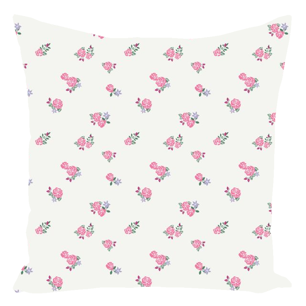 Pink Rose Throw Pillow Square