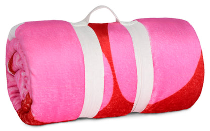 ILYSM Heart Plush Blanket