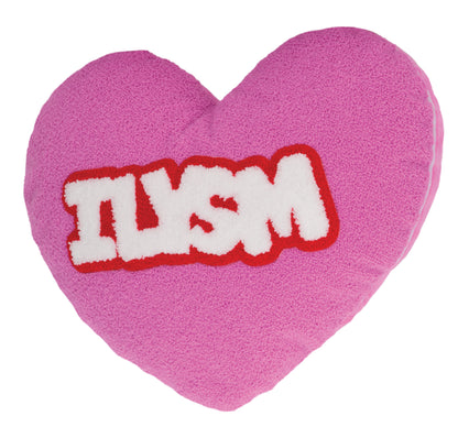 Heart Shape ILYSM Fleece Pillow