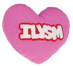 Heart Shape ILYSM Fleece Pillow