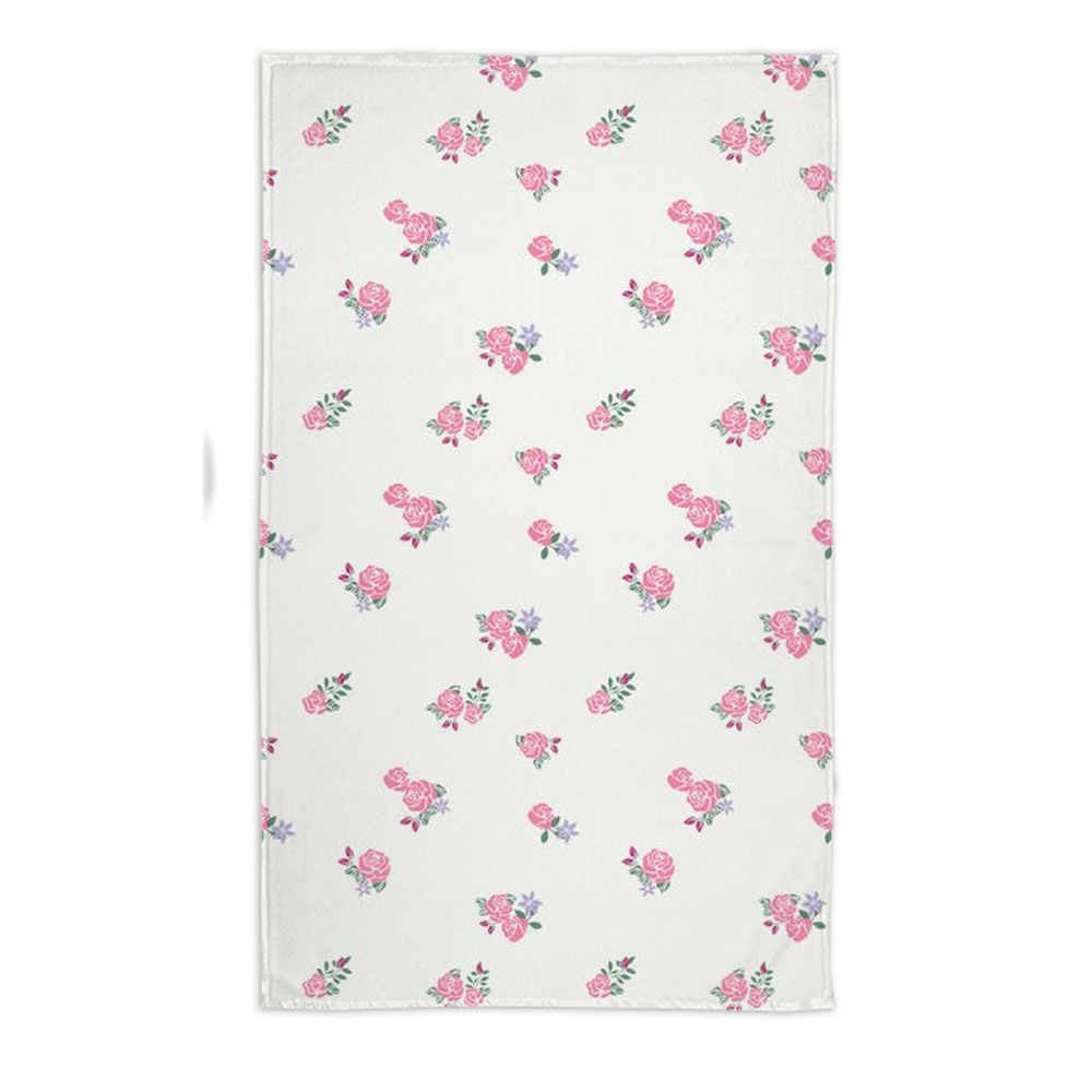 Pink Rose Hand Towels