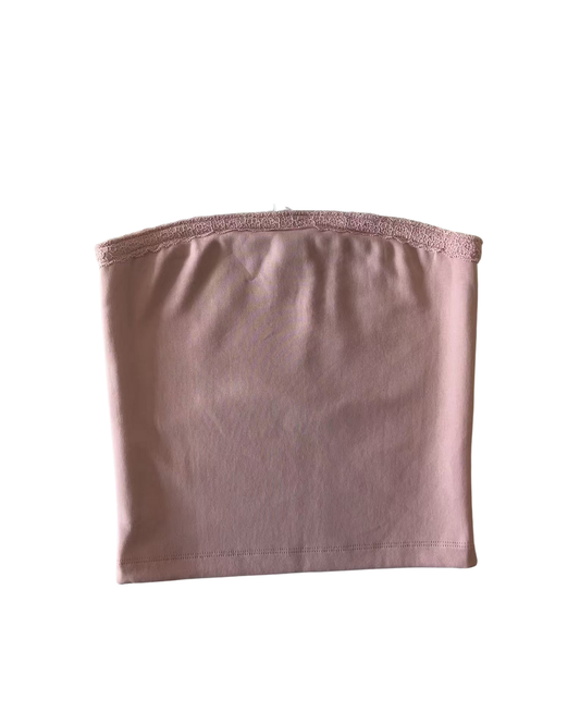 Alexa (long) Ballet Pink Cotton Spandex Longer Tube Top