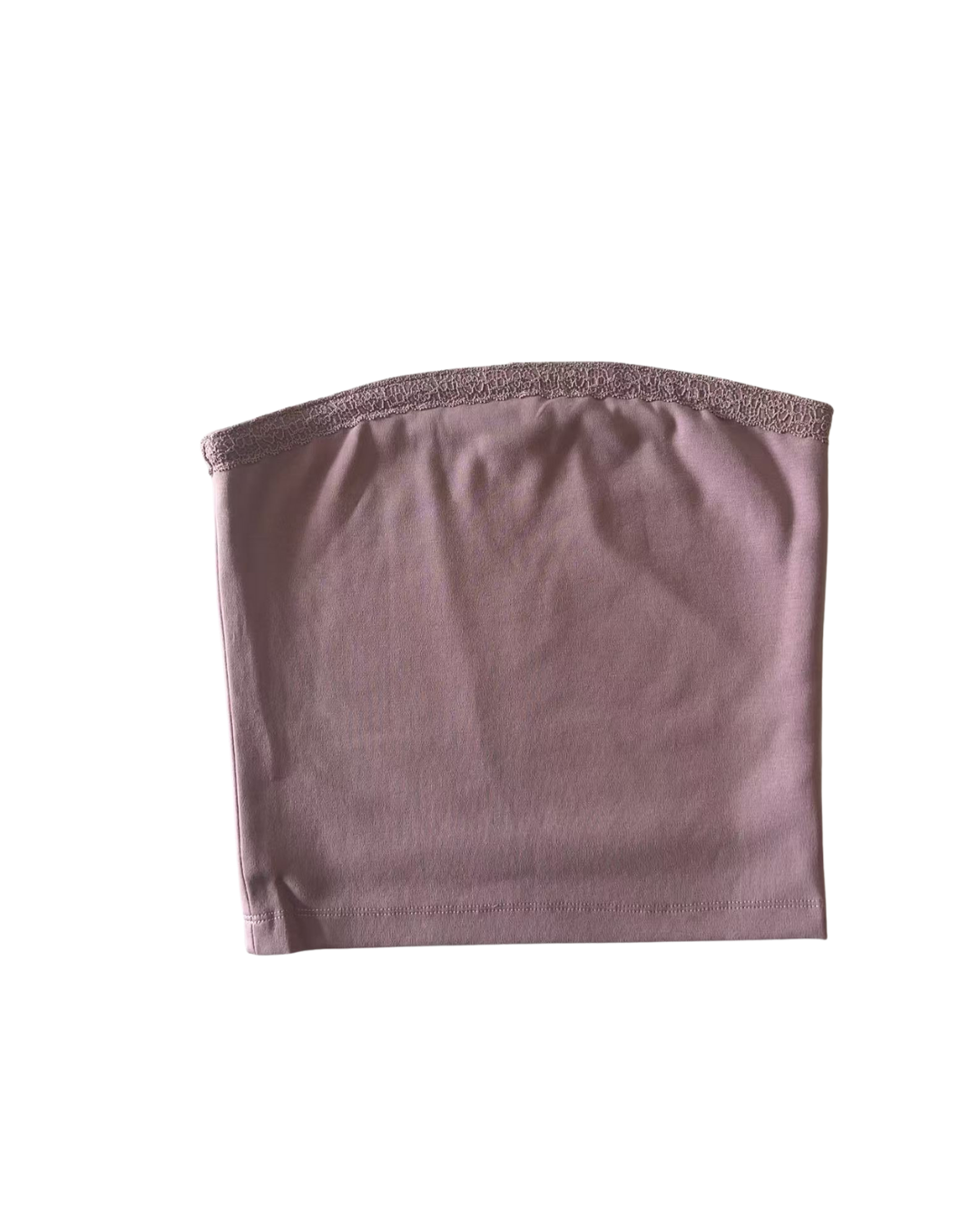 Alexa (long) Mauve Cotton Spandex Longer Tube Top