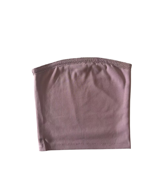 Alexa (long) Mauve Cotton Spandex Longer Tube Top