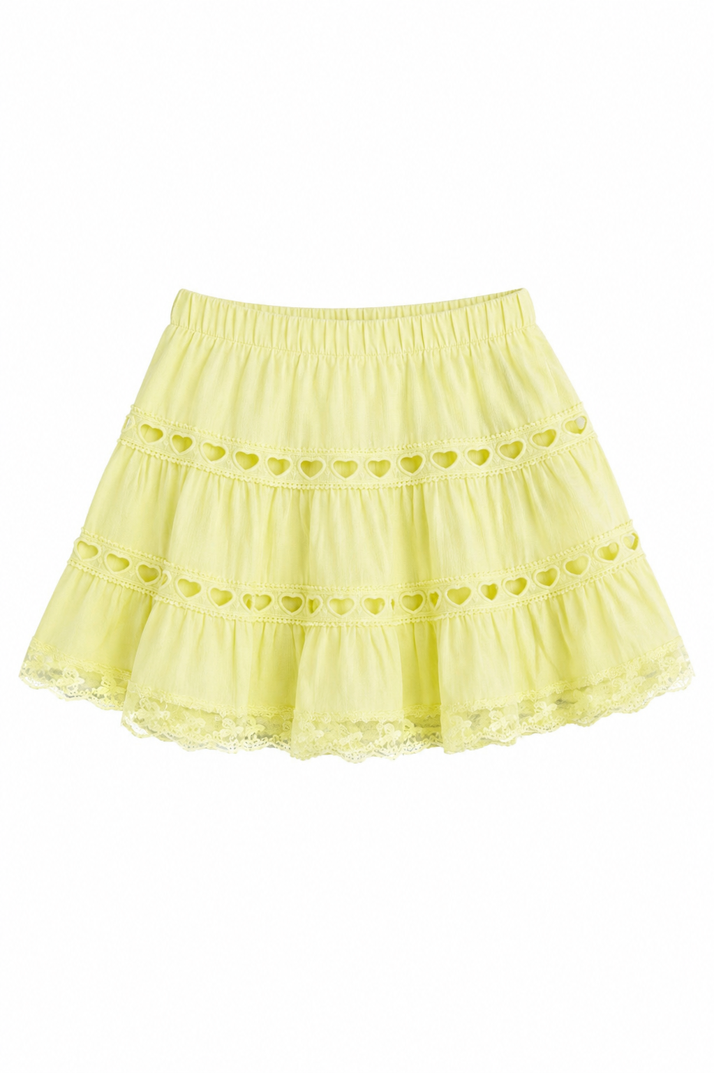 Sofia Pastel Yellow Mini Skirt