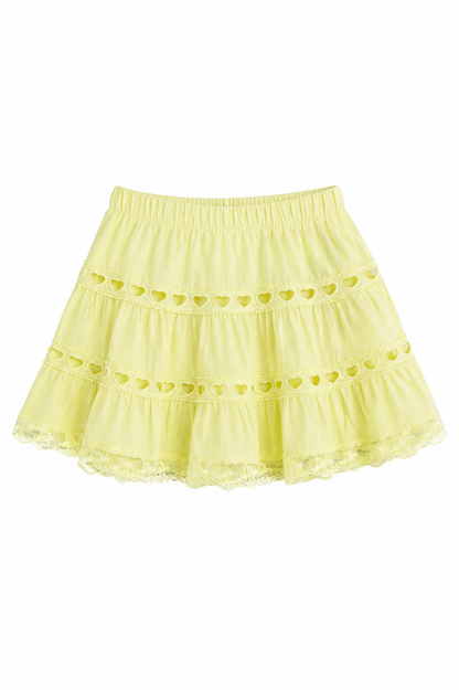Sofia Pastel Yellow Mini Skirt