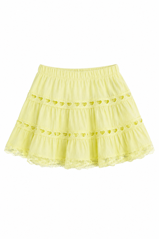 Sofia Pastel Yellow Mini Skirt