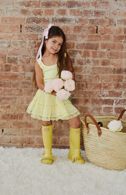 Sofia Pastel Yellow Mini Skirt