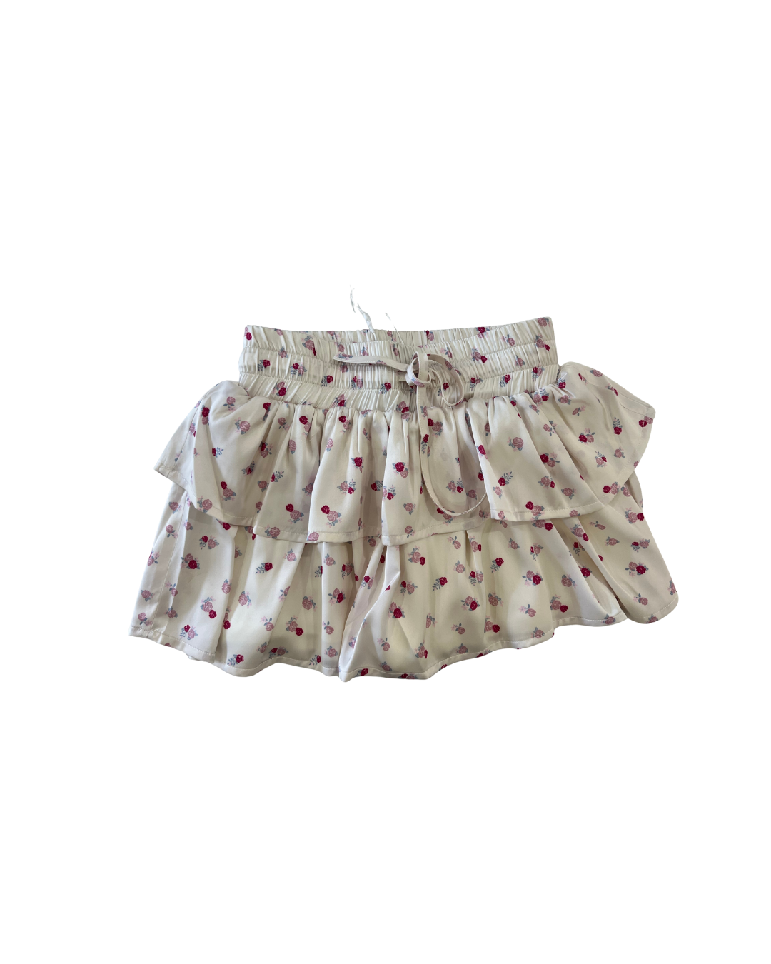 Willow Theme Ditsy Champagne Satin Skort