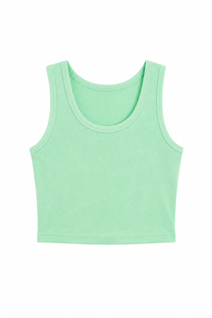 Emma Camp Green With Heart & Arrow Terry Tank