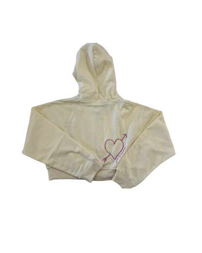 Mia Winter White French Terry Zip up Hoodie - Ma Cherie