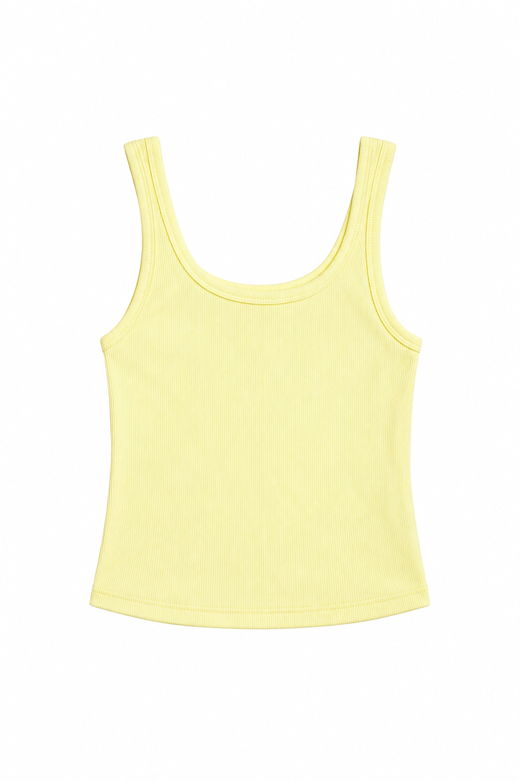Harlow Pastel Yellow Heart Cut Out Tank