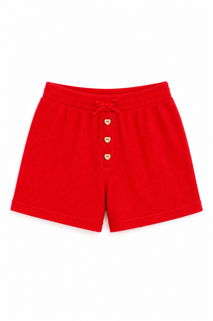 Wes Camp Red Waffle Short