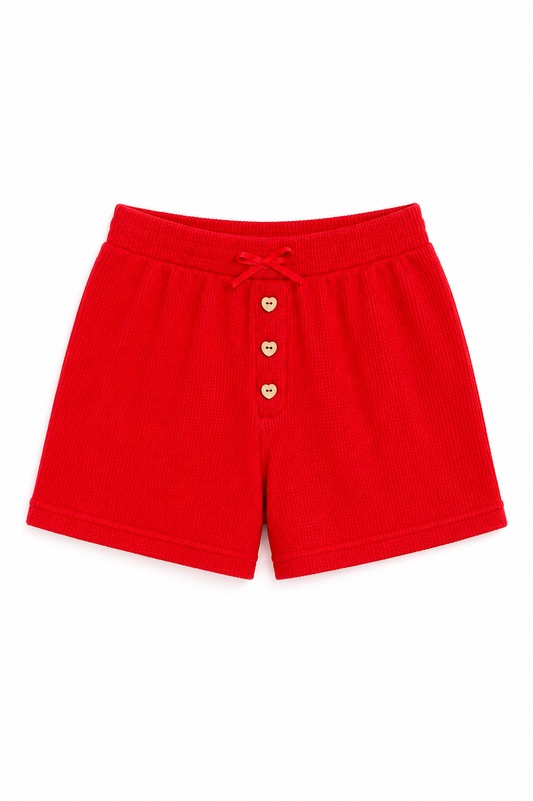 Wes Camp Red Waffle Short