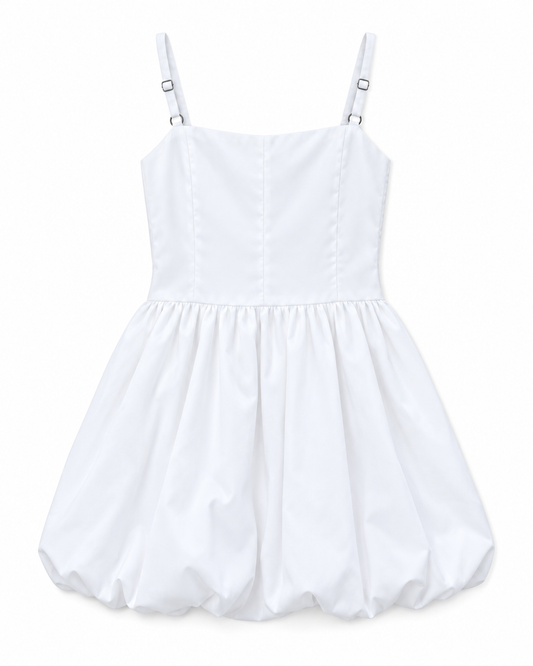 Bailey White Rose Satin Ballet Dress
