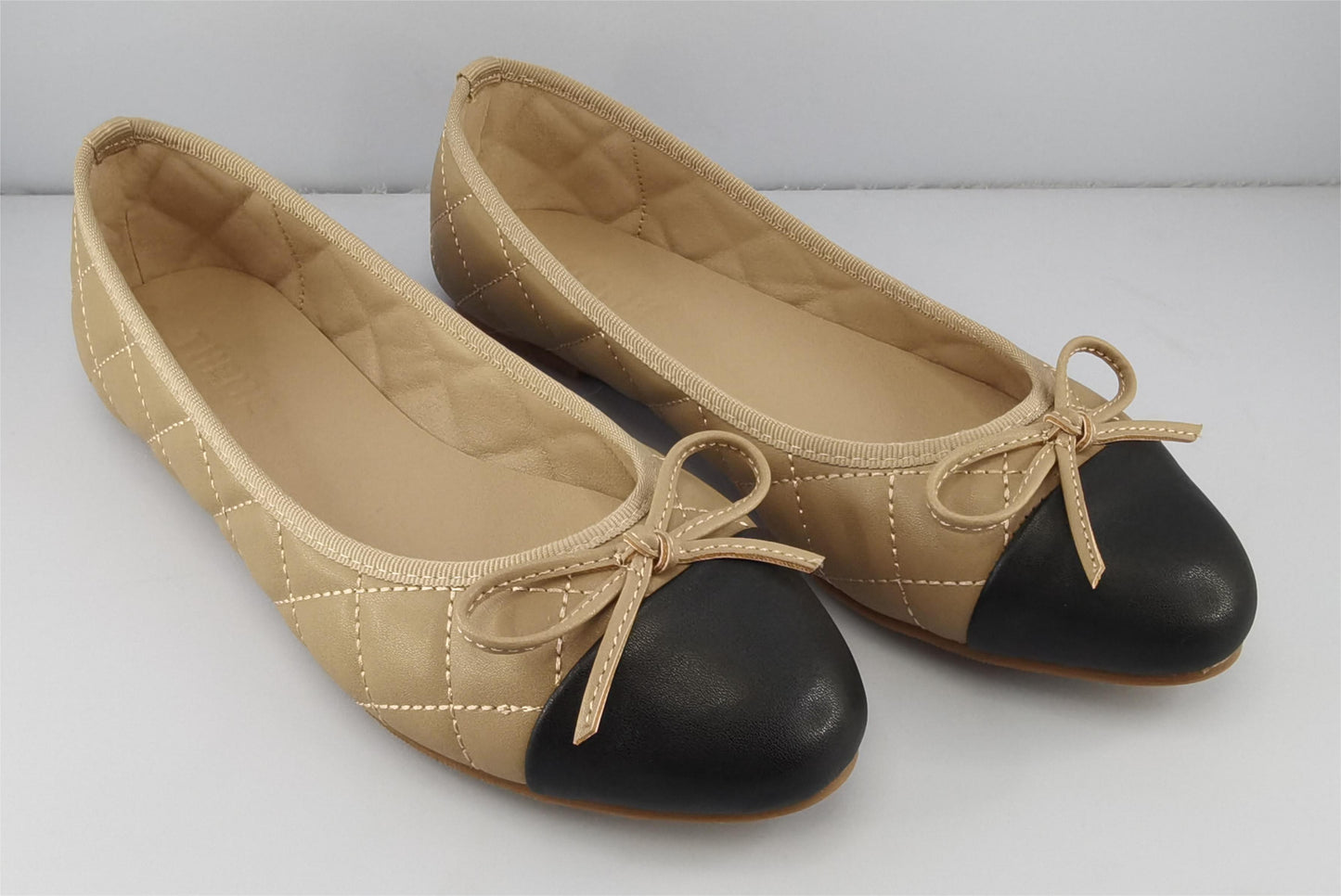 Spence Black/Beige Ballet Flat